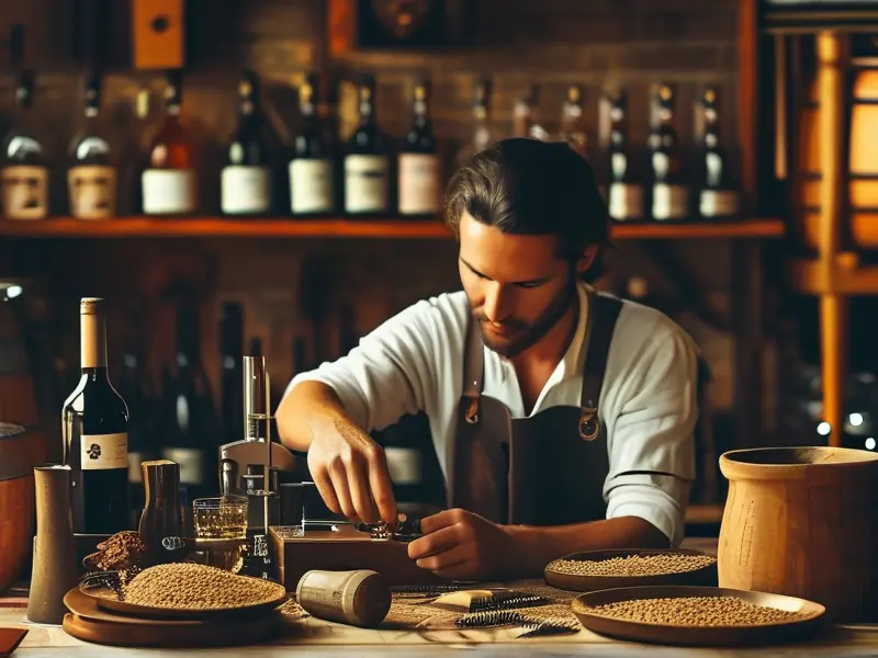 家庭自酿白酒测量酒精度数过程