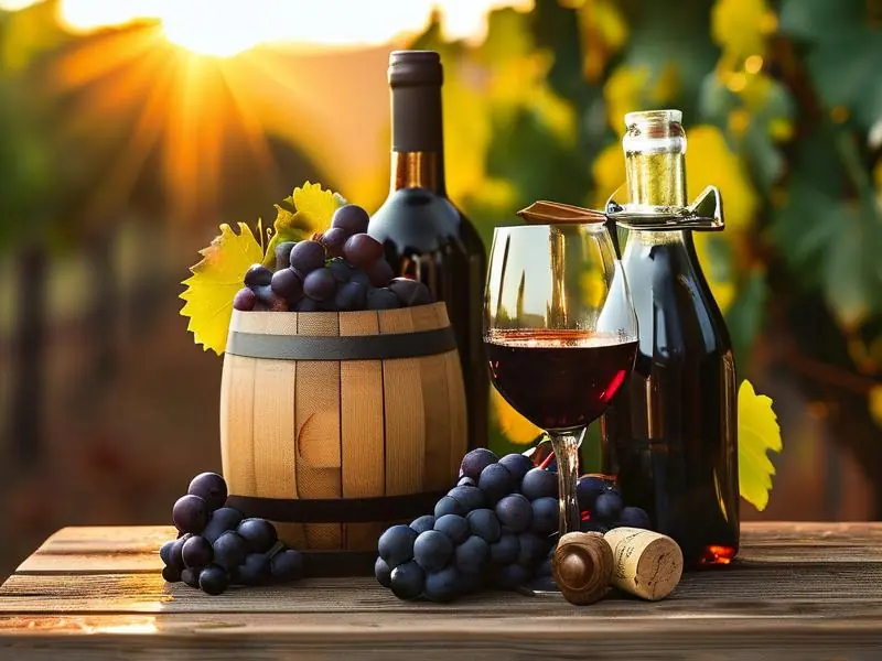 家庭自酿葡萄酒所需材料和工具展示图