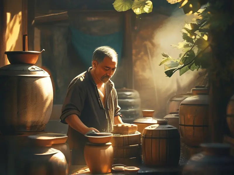 家庭自酿白酒现场实拍图