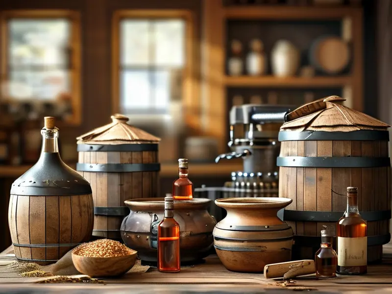 自家酿酒过程图片展示