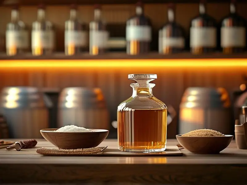 专业酿酒师测量自酿酒酒精度数的实际操作场景