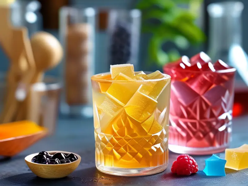自制果冻酒成品展示