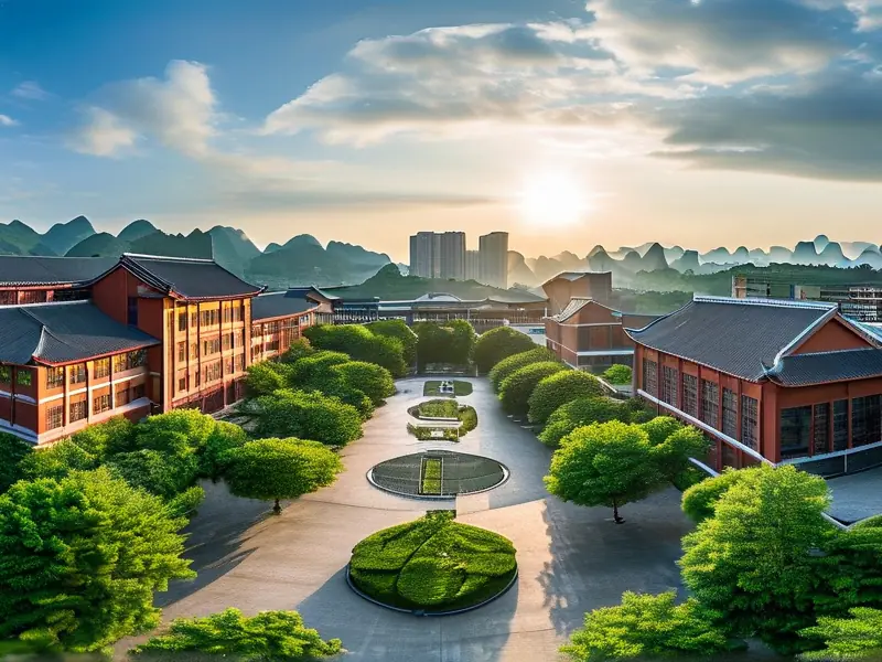 遵义市白酒职业技术学校校园及实训基地实景