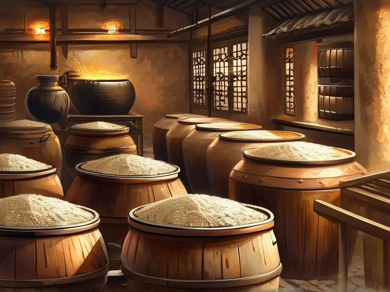 传统白酒酿造工艺流程实拍图