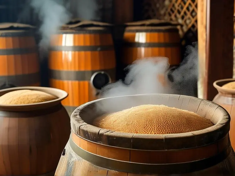 传统粮食白酒固态发酵工艺现场实拍