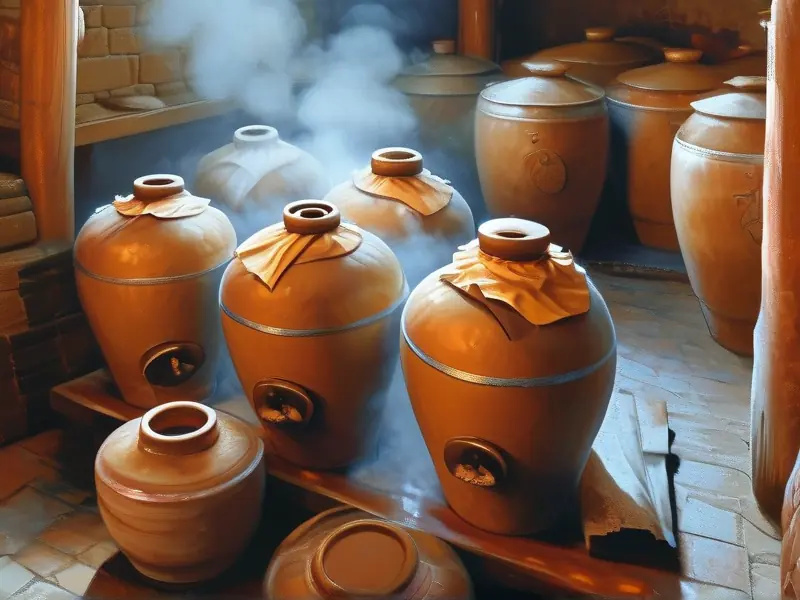传统白酒固态发酵过程展示