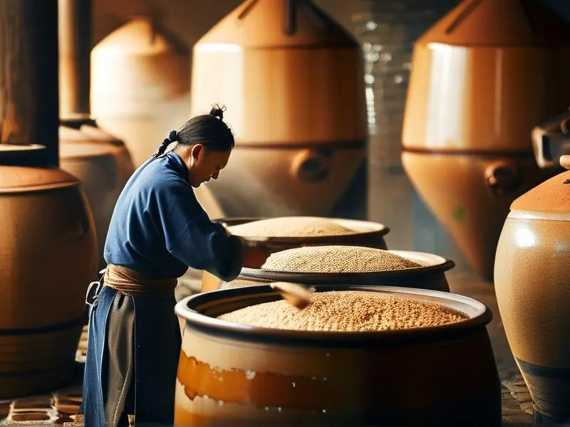 传统白酒酿造工艺实景展示