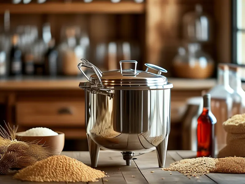 小型不锈钢酿酒设备实拍图