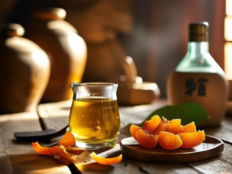 陈皮泡酒成品展示