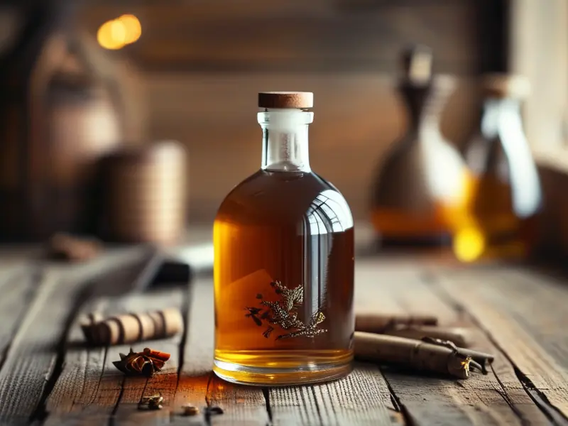 沉香泡酒成品展示