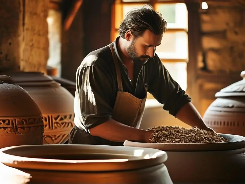 传统自酿白酒的发酵过程