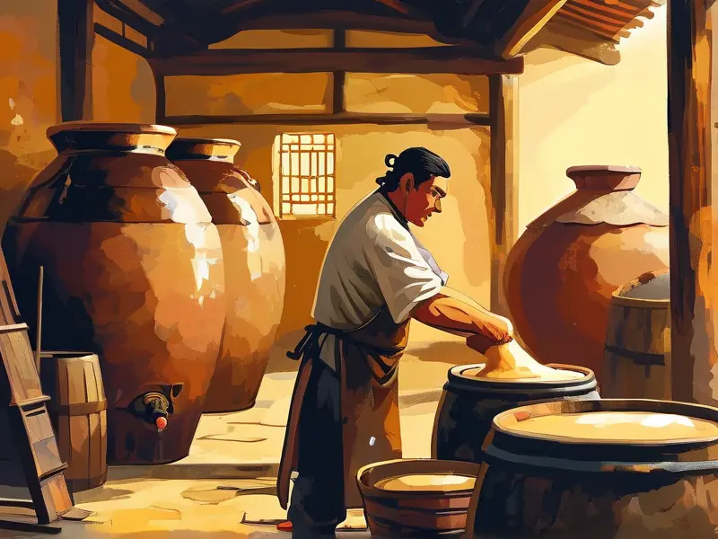 杜康酒传统酿造工艺现场展示