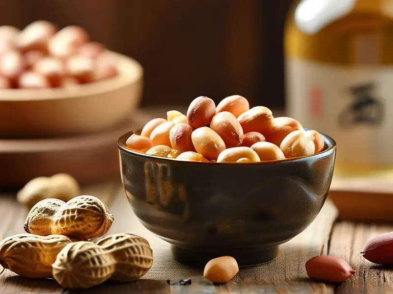 花生泡酒成品展示