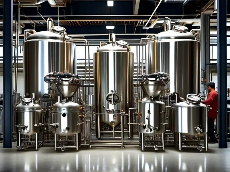 南楼山机械酿酒设备实景工作图