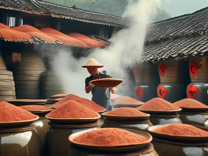 酱香型白酒传统工艺中的下沙环节实拍