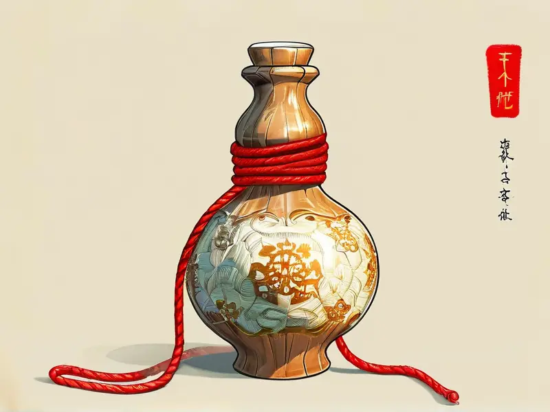 酒葫芦绳子绑法步骤图解