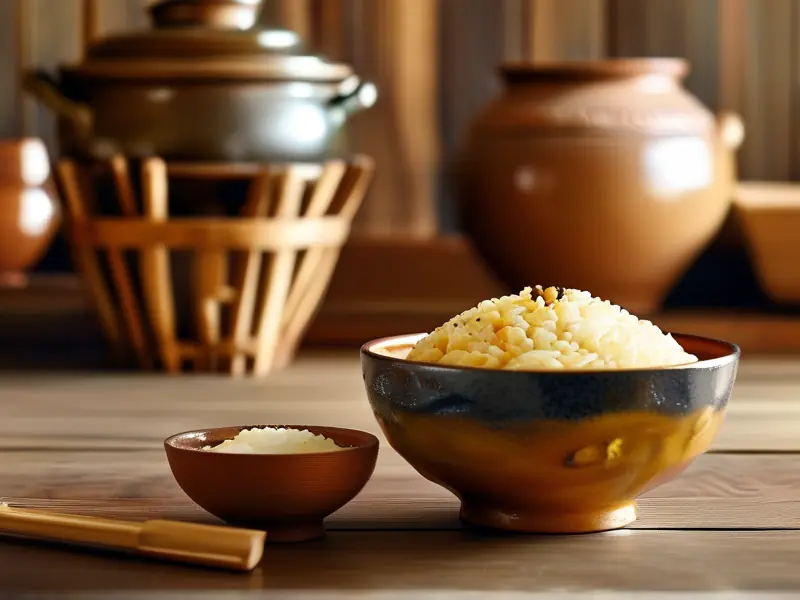 家庭自制酒米饭成品展示