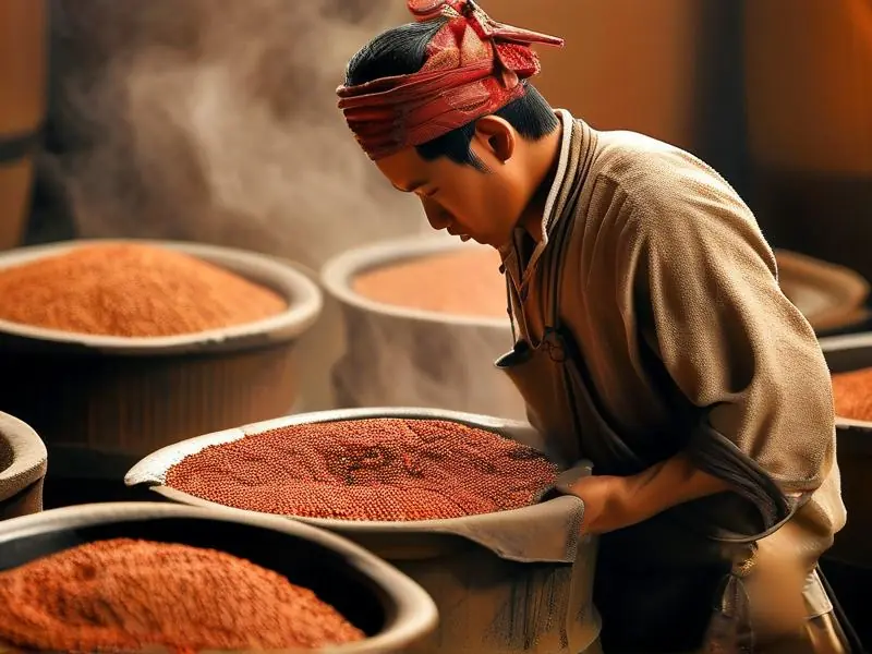 坤沙酒传统下沙工艺现场实拍图