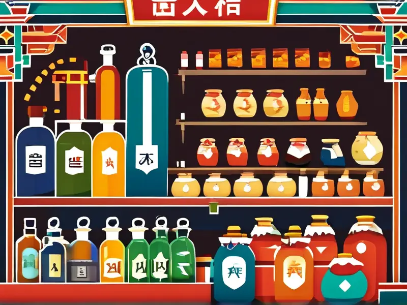 彩色酿酒工艺流程图解展示原料处理、发酵、蒸馏到陈酿的全过程