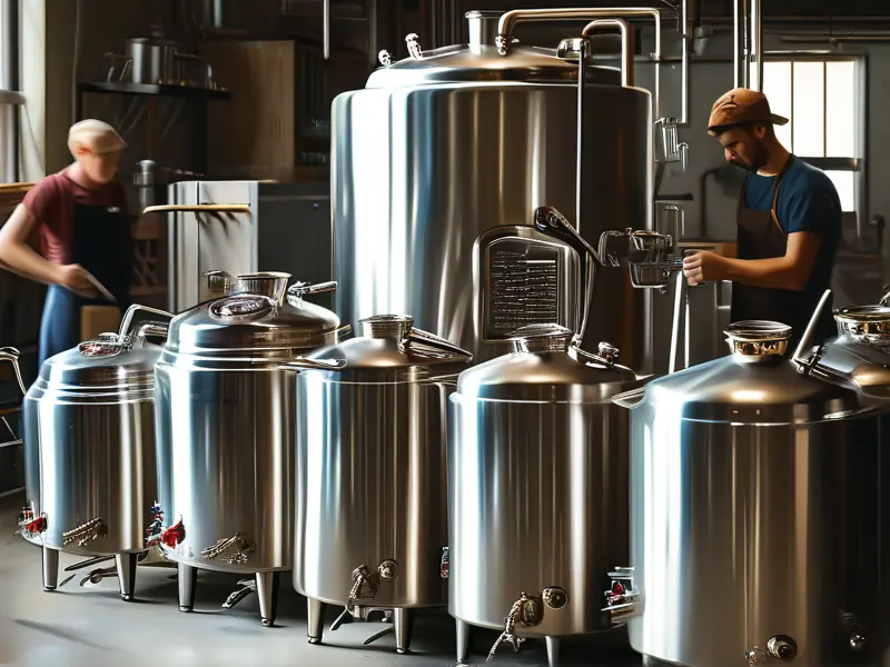 不锈钢酿酒设备实拍图及价格对比