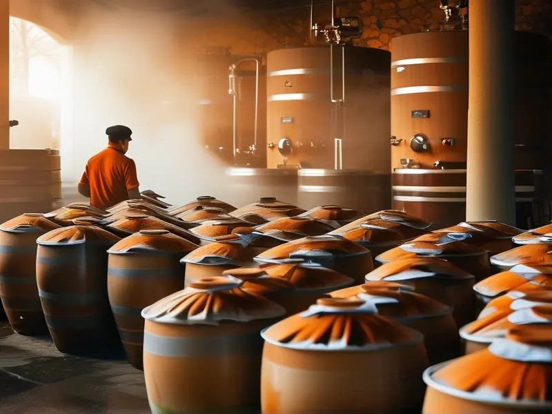 浓香型白酒传统窖池发酵实景