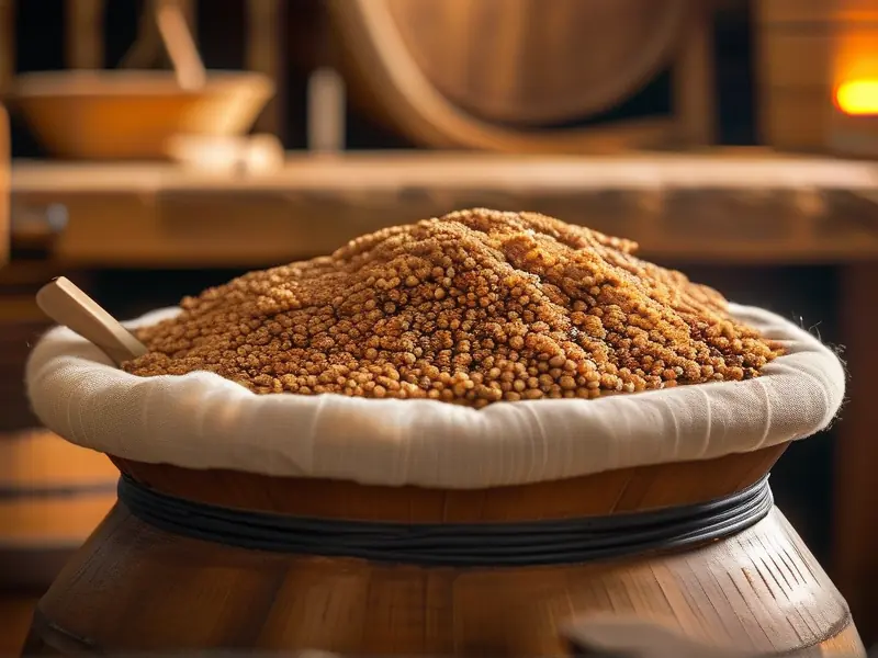 浓香型白酒传统泥窖发酵现场实景