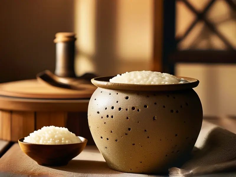 糯米白酒发酵过程实景展示