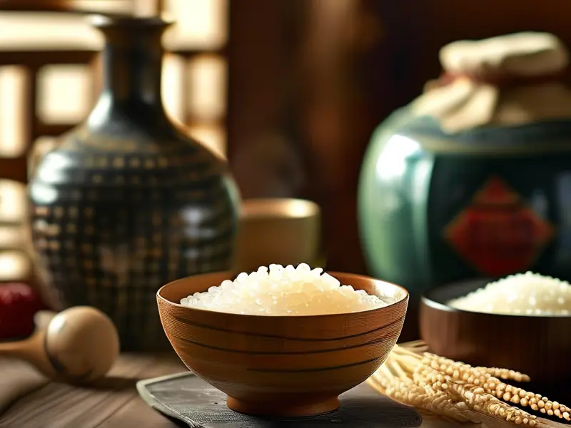 自制糯米甜酒成品展示