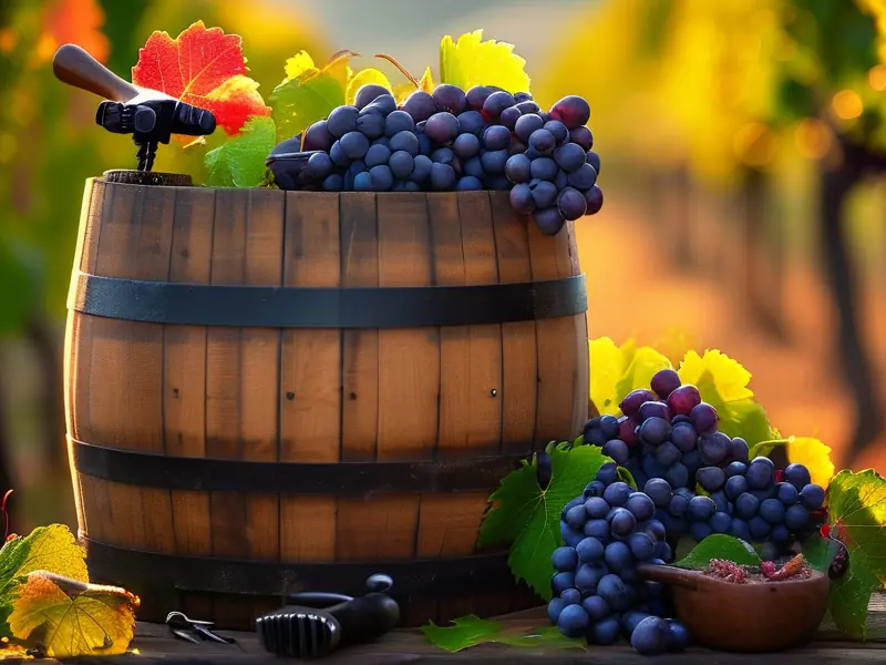 葡萄酿酒的材料和工具准备