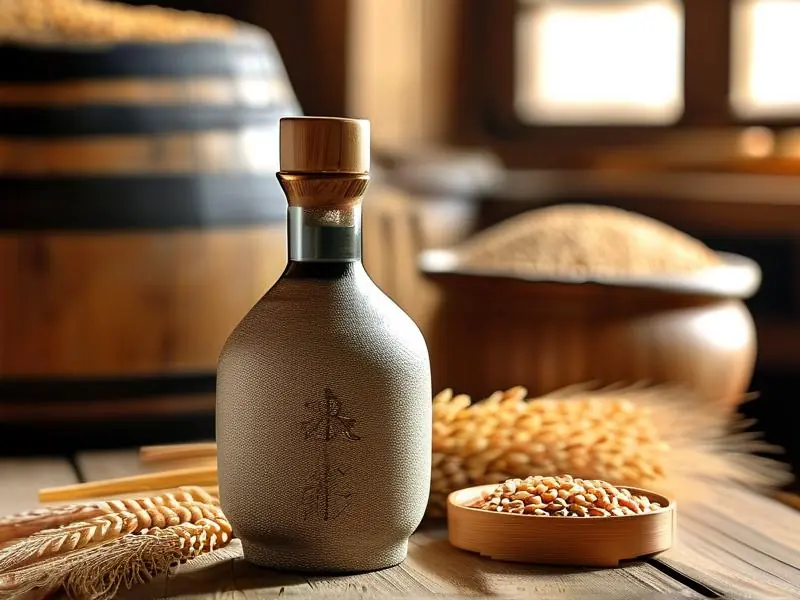 清香原酿白酒产品展示及原料