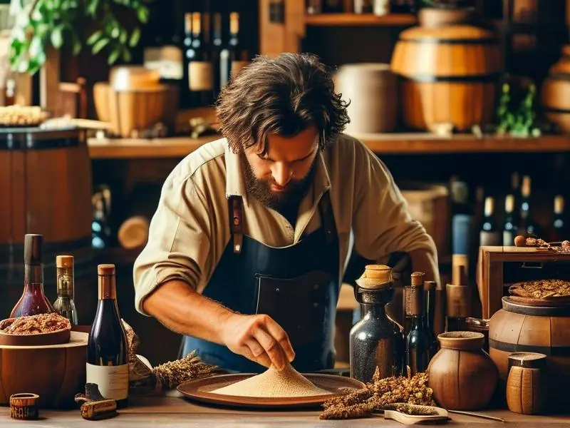 生料酿酒酒曲配方调配过程