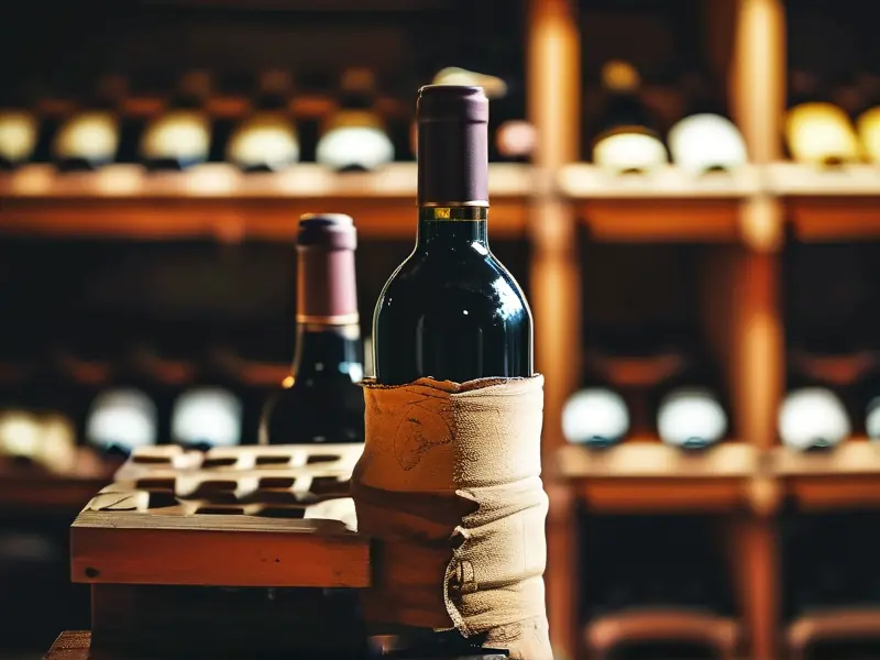 专业酿酒师演示收藏酒密封方法