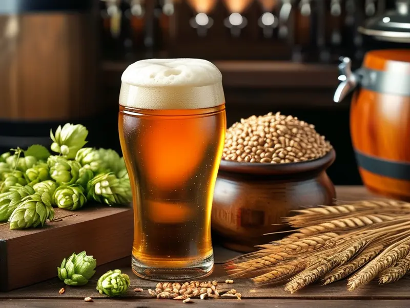 手工啤酒酿造原料与设备展示