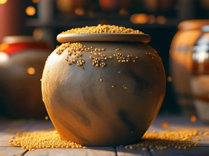 传统工艺酿造小米黄酒过程实拍