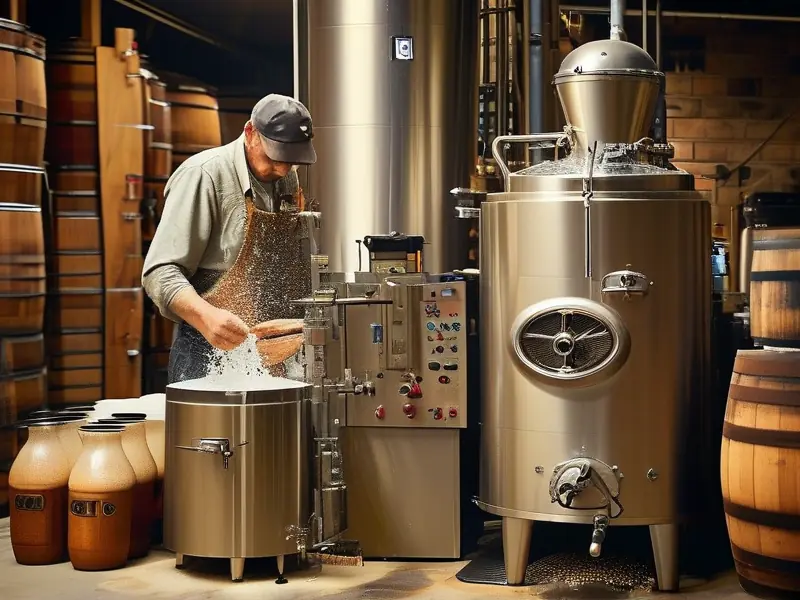 小型白酒酿造设备实际操作场景