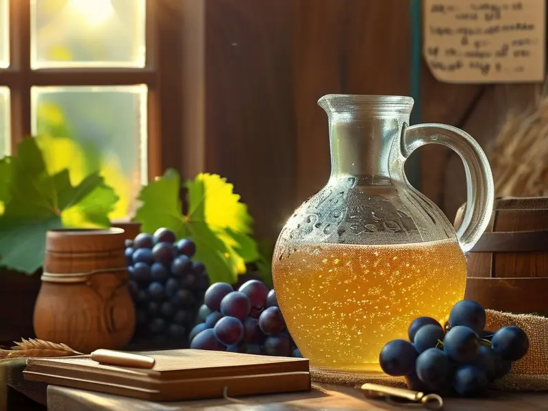 家庭酿酒原料与工具实拍图