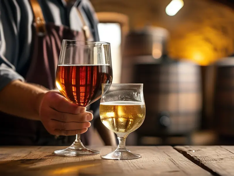 酿造酒和勾兑酒的对比图