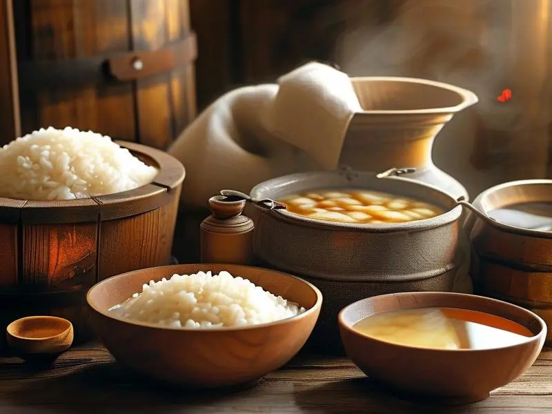 大米酿酒过程展示