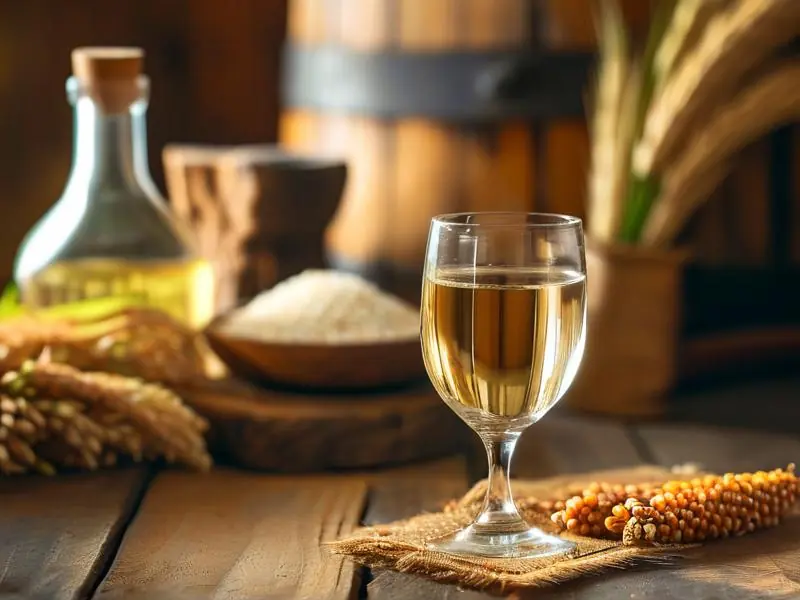 粮食酒与勾兑酒的鉴别方法示意图