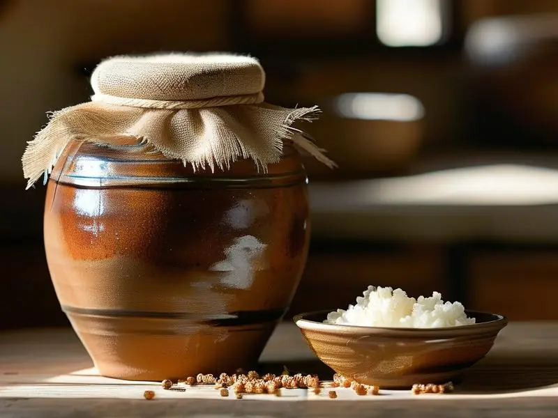 传统酒醋发酵过程实拍图