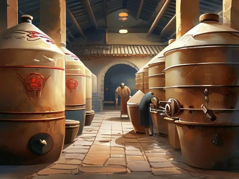 珍酒传统酿造工艺流程现场展示