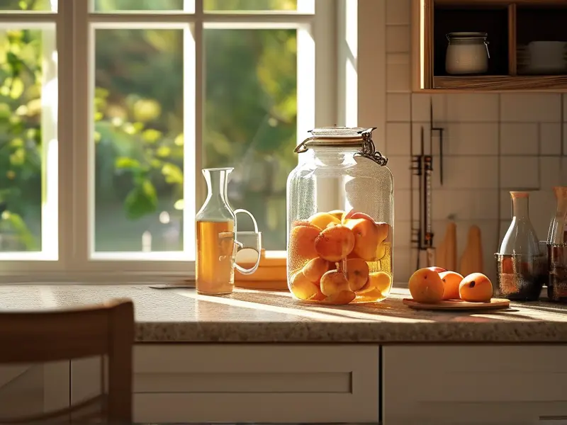 家庭酿酒工具与原料摆放示意图