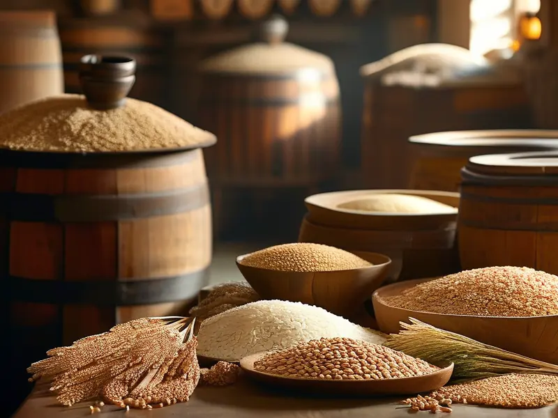 酿酒师调配白酒原料