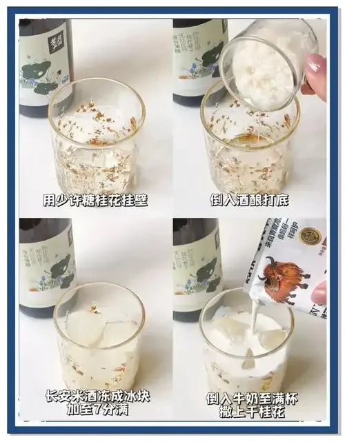 一碗热气腾腾、点缀着枸杞和糖桂花的家常甜酒酿圆子_1