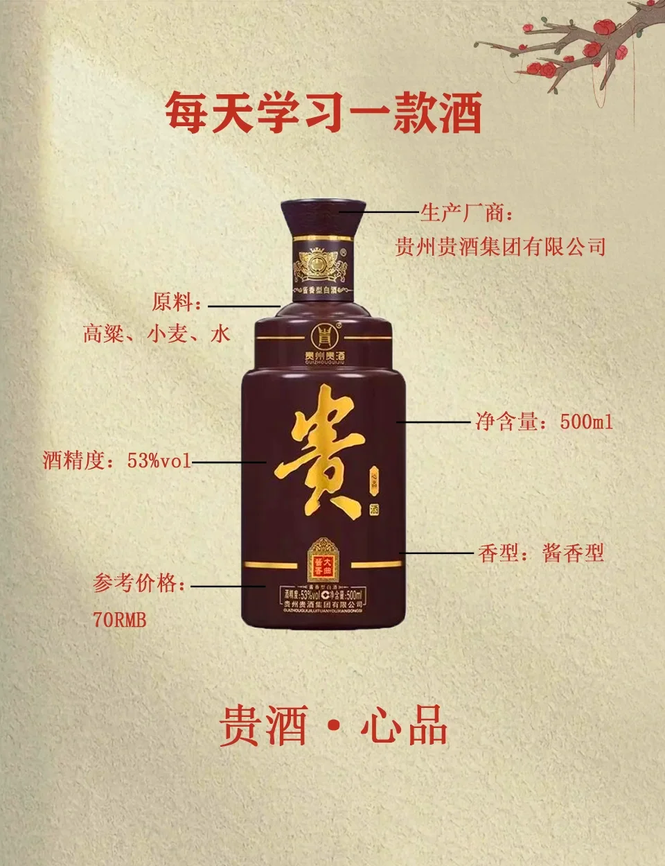 资深酿酒师在讲解茅台酒鉴别，桌上摆放着飞天茅台酒瓶和鉴别工具_1