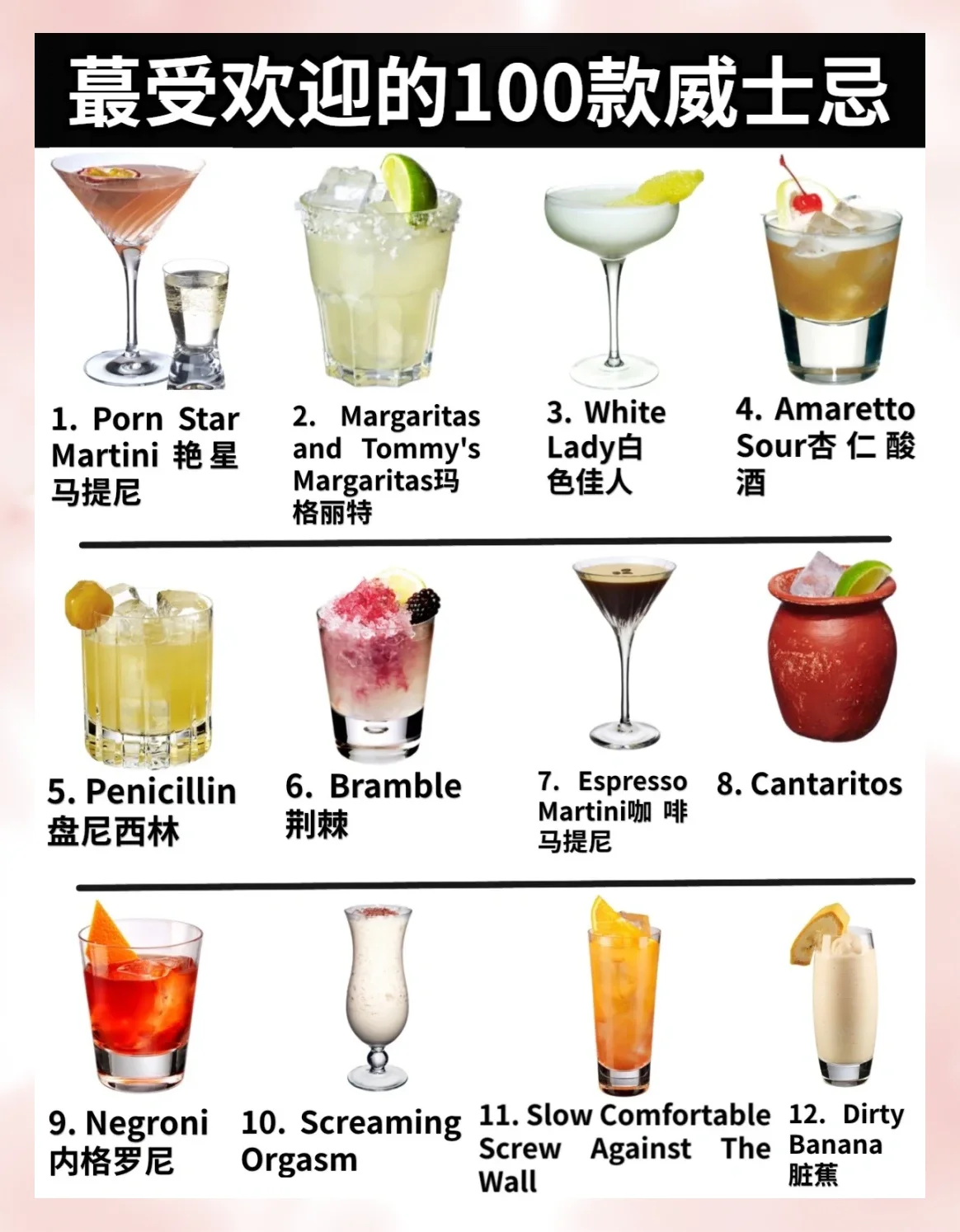 三类西方酒的代表：发酵酒（葡萄酒）、蒸馏酒（威士忌）和配制酒（鸡尾酒）并排展示_1