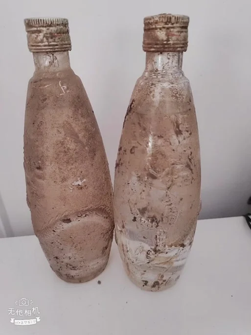 正在浸泡中的龙爪酒特写，金黄色龙爪切片在清澈白酒中清晰可见。_1