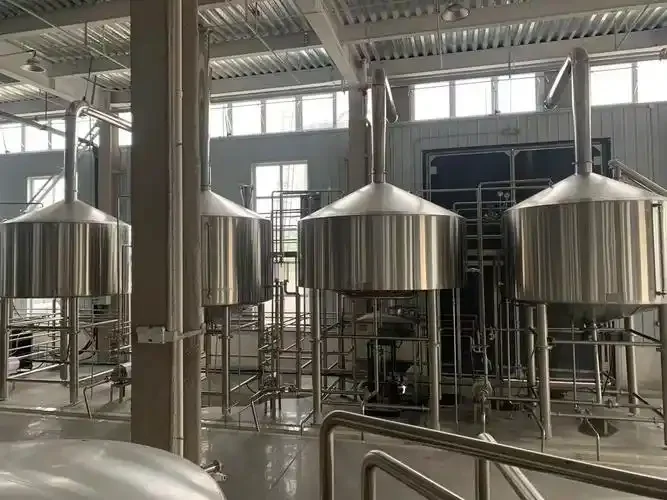 安徽啤酒生产厂家酿造师在车间内查看糖化进程_1