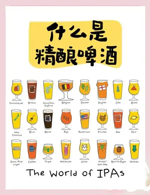 精酿啤酒与工业啤酒的原料、色泽与泡沫质感对比图_1
