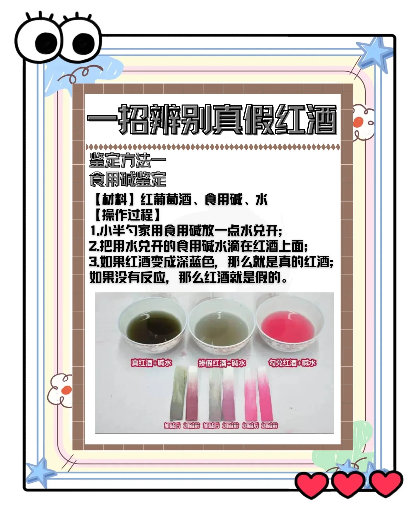 用于鉴别红酒真假的工具与酒液展示：一瓶红酒、红酒杯、软木塞、清水和纸巾。_1